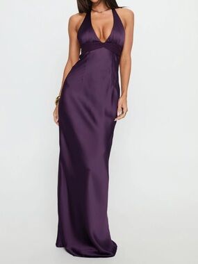 Princess Polly Odyssa Halter Maxi Dress Purple